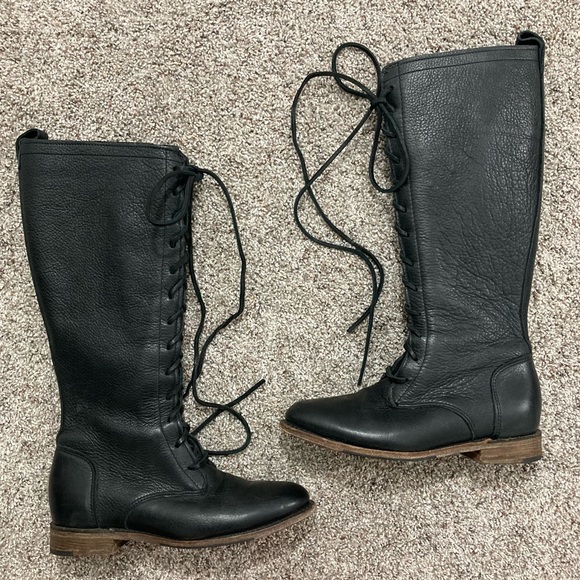 Vintage Shoe Company Shoes - Vintage Shoe Company Eunice Lace Up Riding Boots